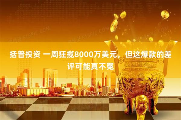 括普投资 一周狂揽8000万美元，但这爆款的差评可能真不冤