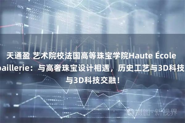 天通盈 艺术院校法国高等珠宝学院Haute École de Joaillerie：与高奢珠宝设计相遇，历史工艺与3D科技交融！