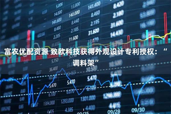 富农优配资源 致欧科技获得外观设计专利授权：“调料架”